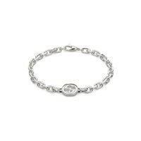Bracciale Gucci Donna Interlocking in Argento YBA796351001019 - YBA796351001019
